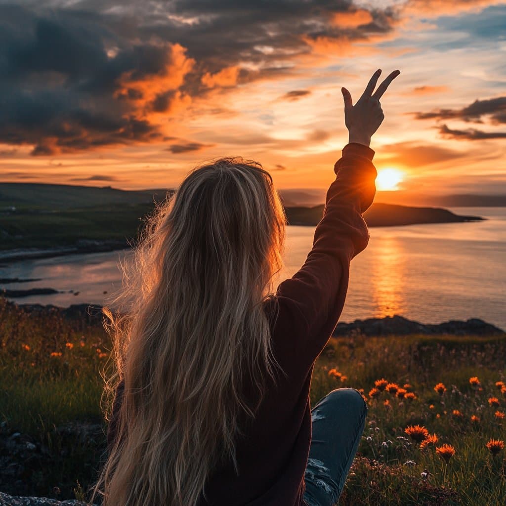 Author at sunset